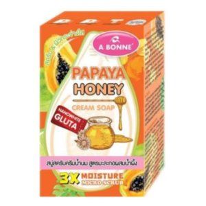 A BONNE' Papaya Honey Cream Soap